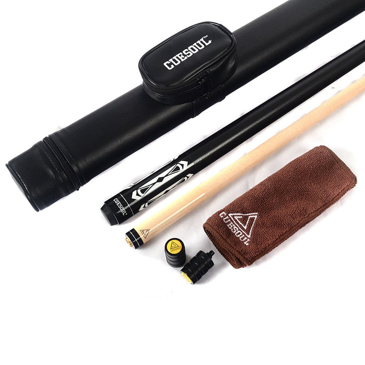CUESOUL 19 Unzen 1/2 Jointed Maple-Pool Queue mit Etui CSBK002+CASE, CSBK002+CASE