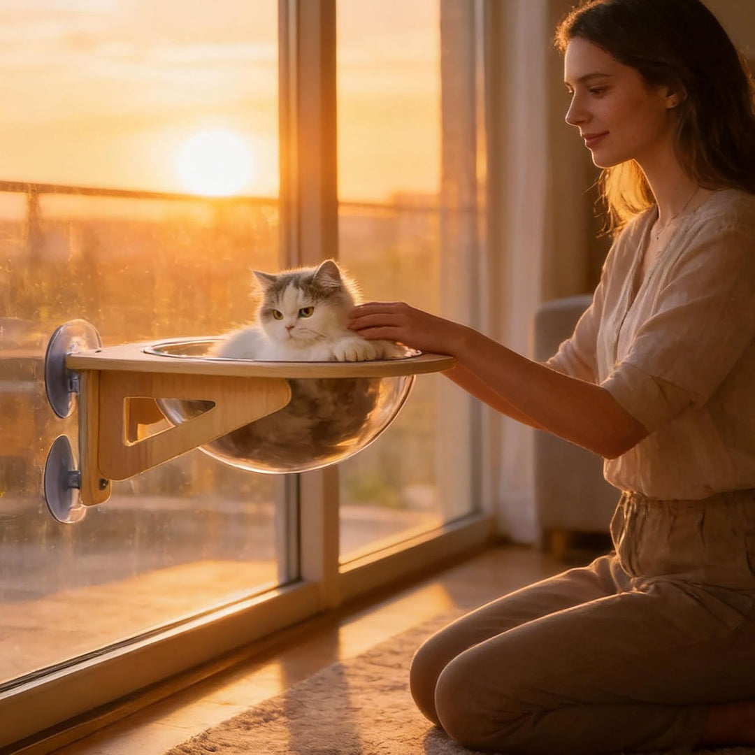Katzen Wand Hängematten, Wandregale,Katzenblasen Möbel, Transparentes Katzenkapsel Bett Set, Katzen-