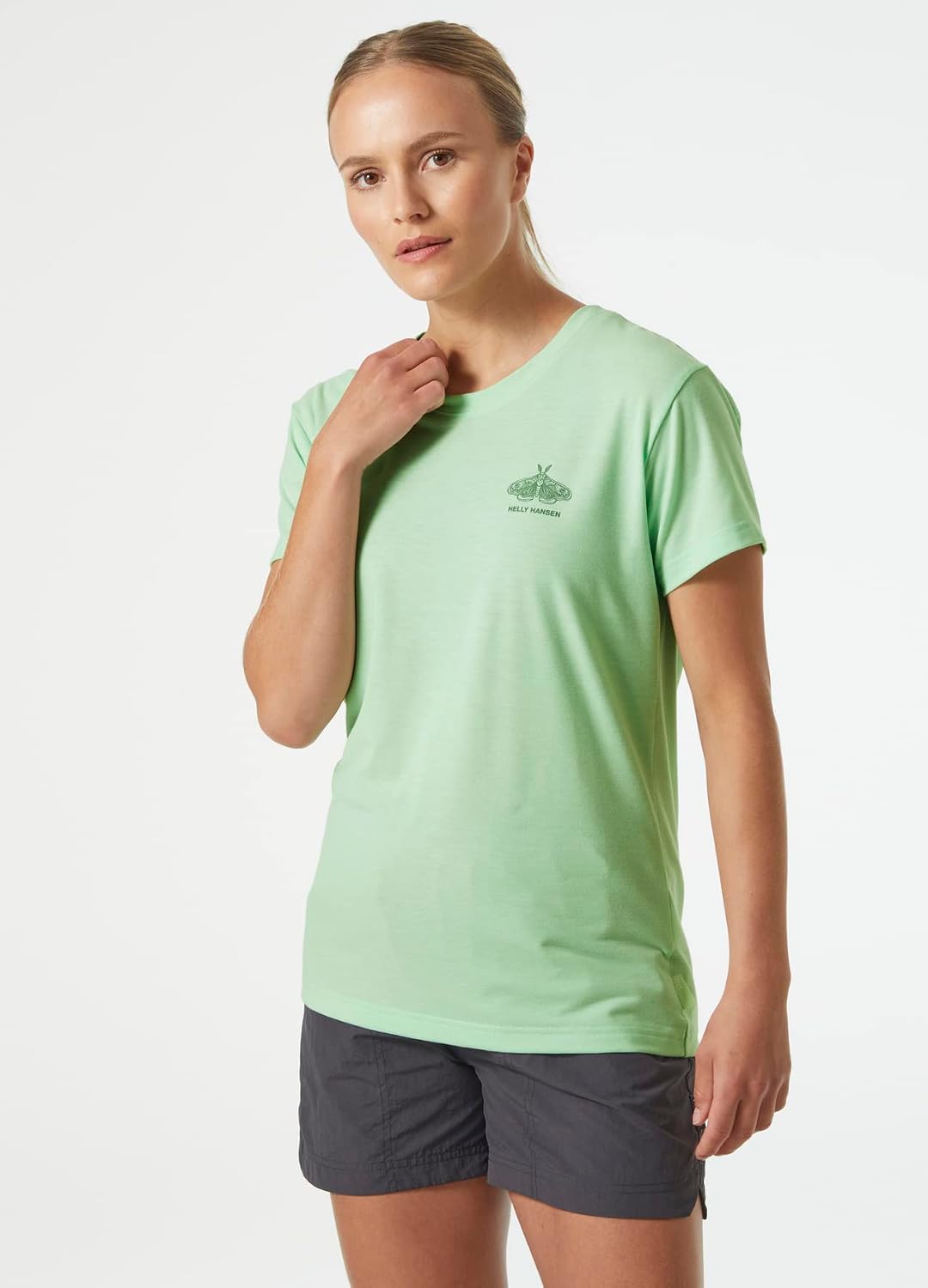 Helly Hansen Damen W Skog Recycled Graphic Tee Shirt S Mint, S Mint