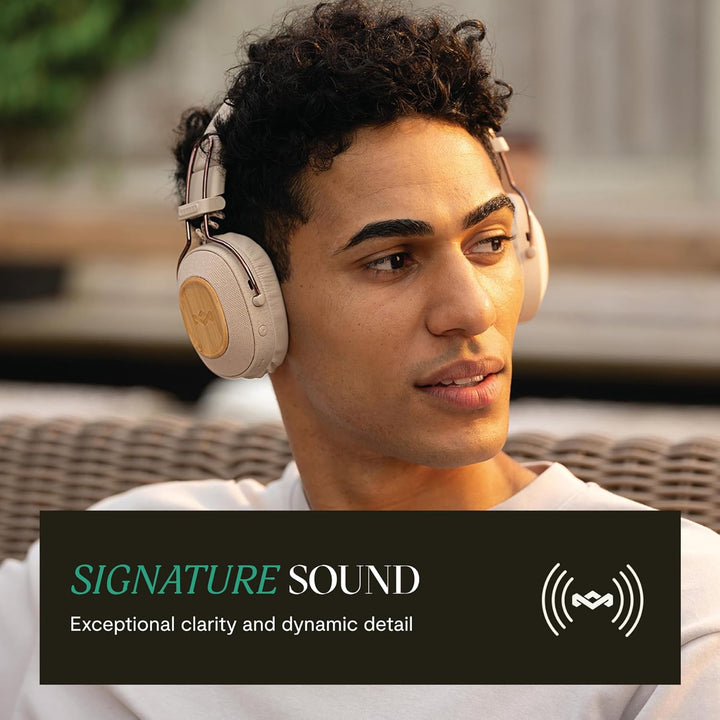 House of Marley Positive Vibration Riddim kabellose On-Ear Bluetooth Kopfhörer - 50 Std. Spielzeit,