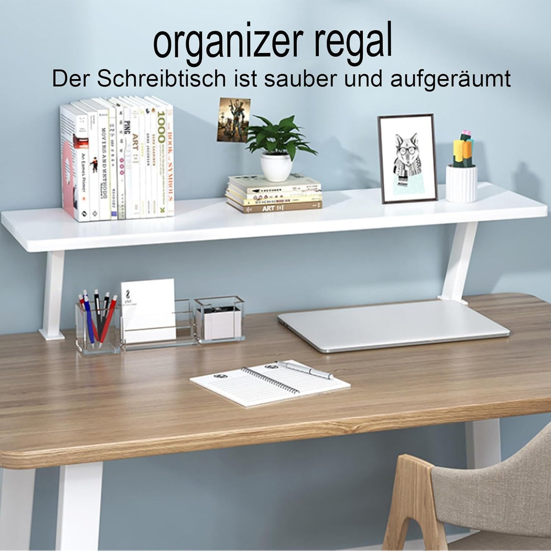 EZAYMSNY Klemmbares Schreibtisch Organizer Regal, Adjustable Desk Shelf Clamp Tischverlängerung Mobi