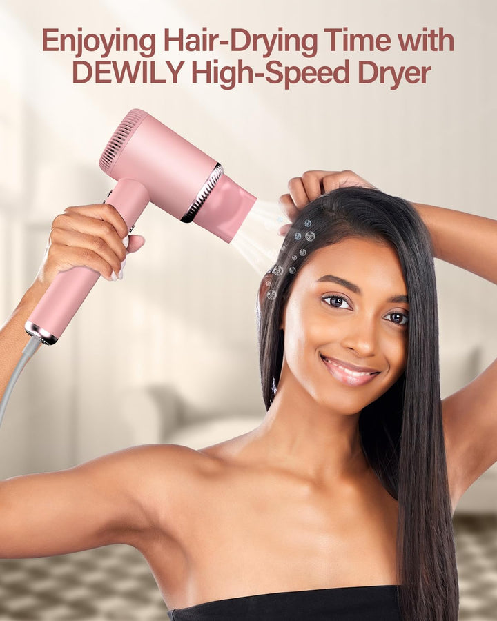 Ionen Haartrockner Föhn mit Magnetischen Diffusor,DEWILY Fön mit 110,000RPM bürstenlosem Motor, Troc