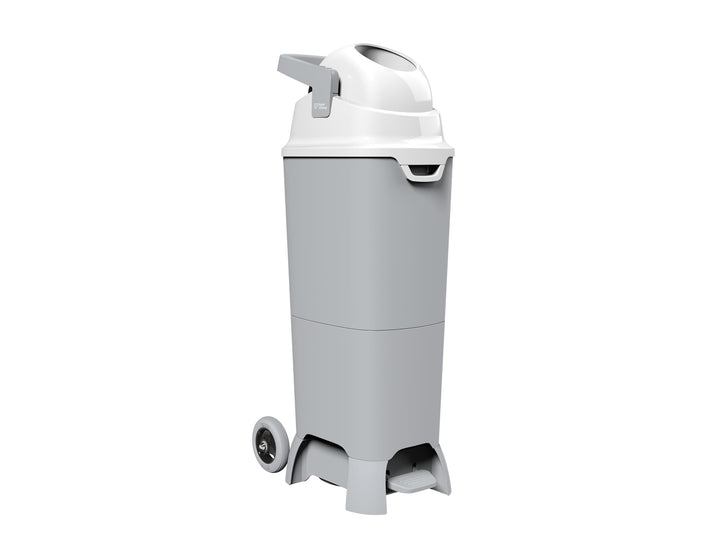 Geruchsdichter Windeleimer DiaperChamp ONE Maxi Handsfree Plus mit Pedal und Rollen - berührungslose