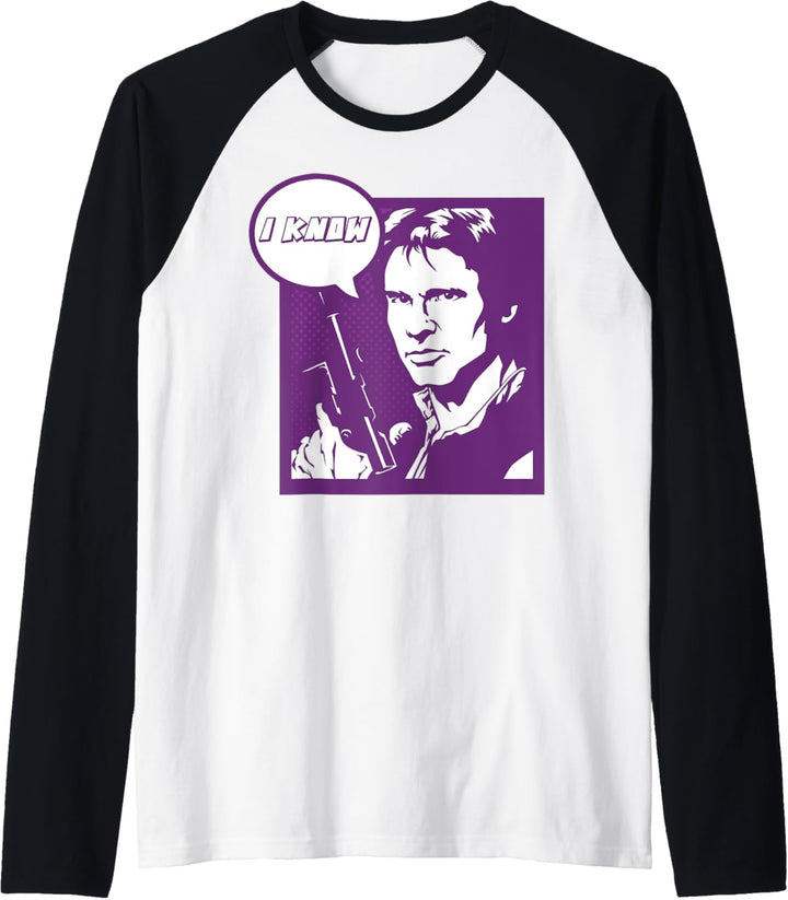 Star Wars Pop Art Han Solo Raglan