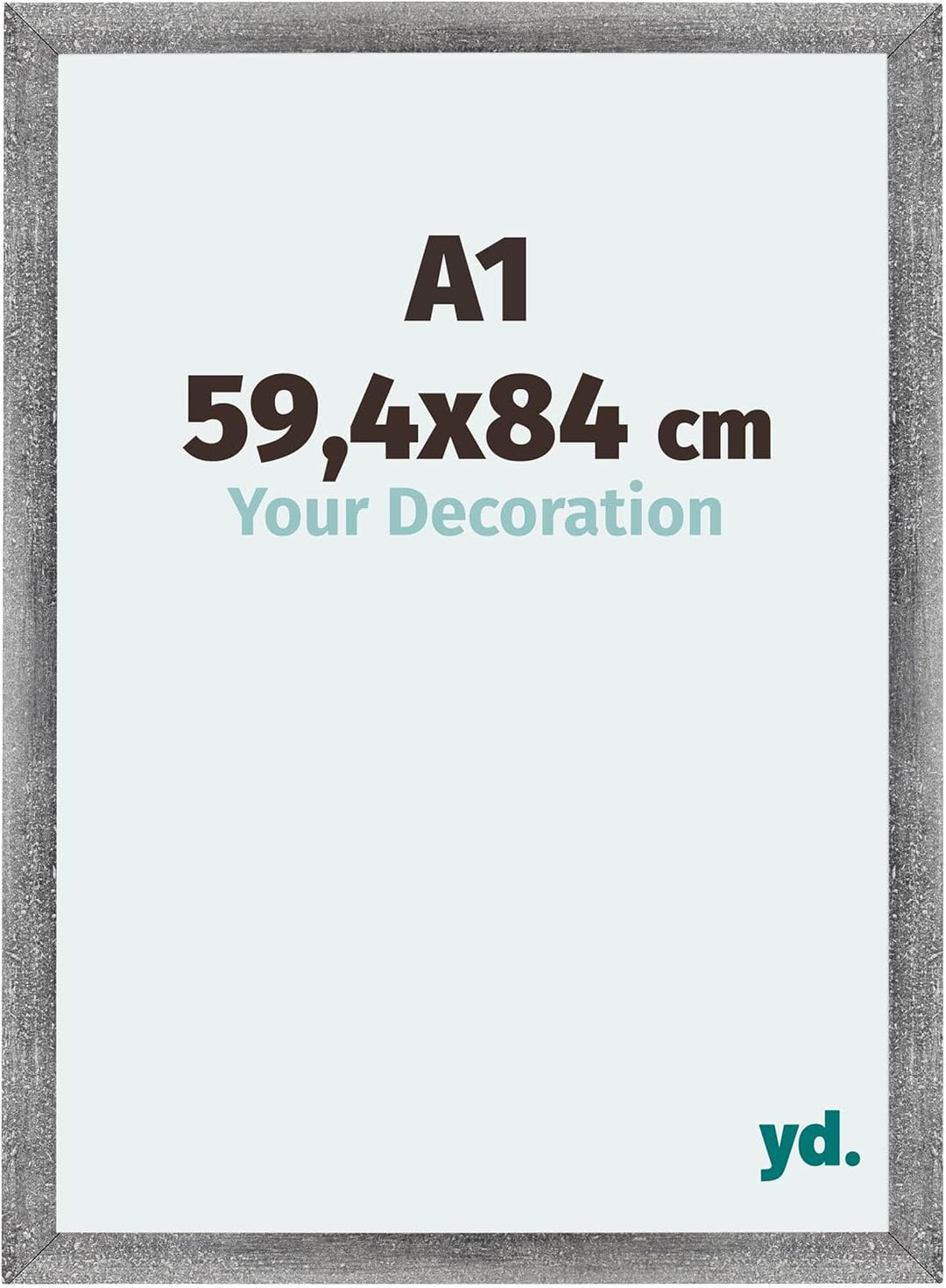 yd. Your Decoration - Bilderrahmen DIN A1 59,4x84 cm - Bilderrahmen aus MDF mit Acrylglas - Antirefl