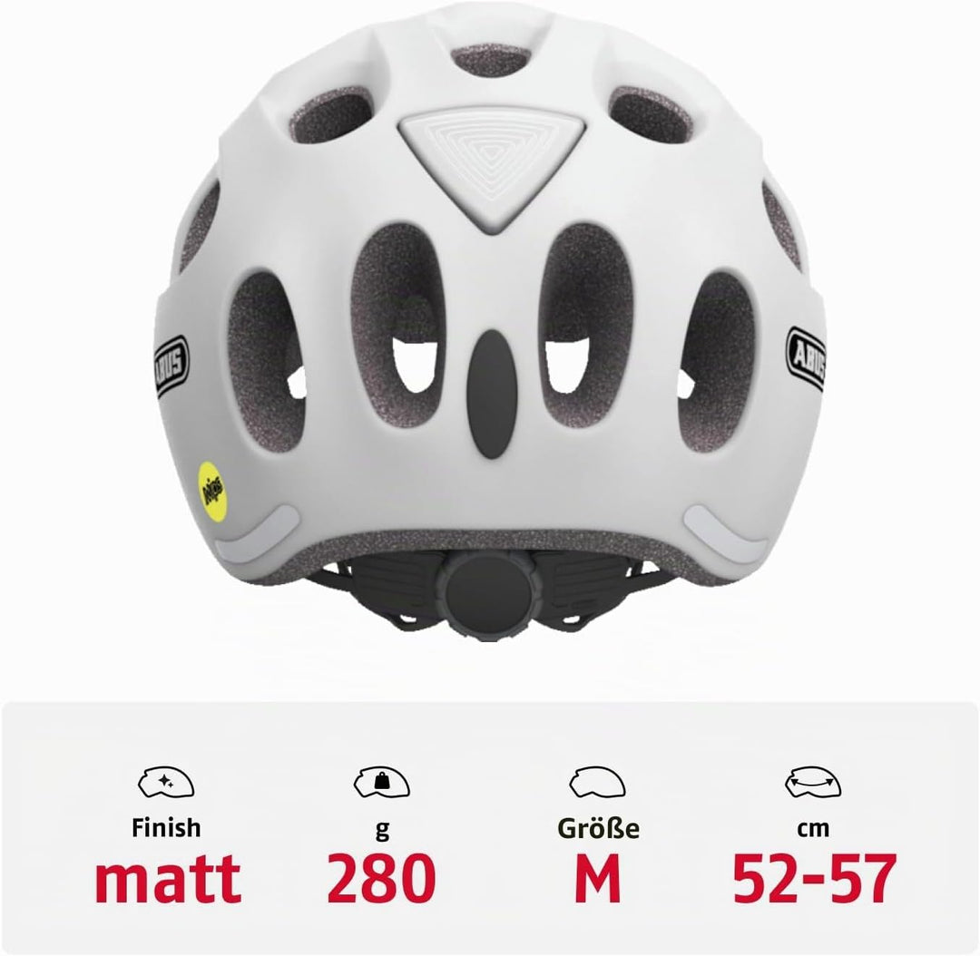 ABUS Kinderhelm Youn-I MIPS - Fahrradhelm mit Licht, Reflektoren und Aufprallschutz (MIPS) - für Mäd