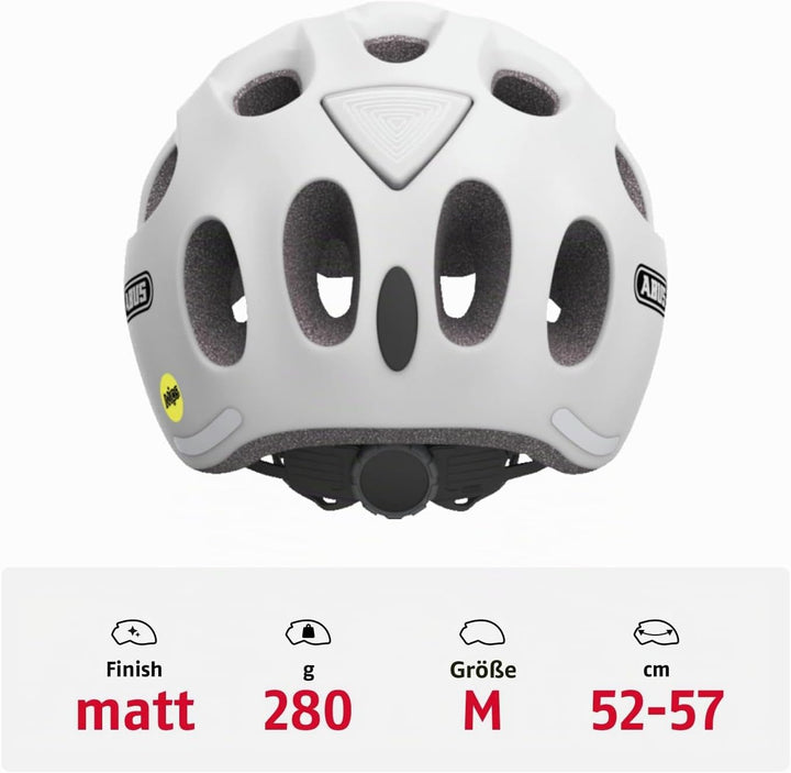 ABUS Kinderhelm Youn-I MIPS - Fahrradhelm mit Licht, Reflektoren und Aufprallschutz (MIPS) - für Mäd