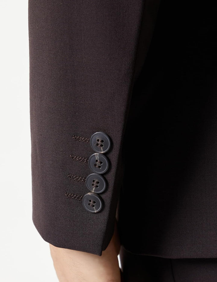 SELECTED HOMME Male Blazer Slim Fit Wollgemisch 46 Brown Stone, 46 Brown Stone