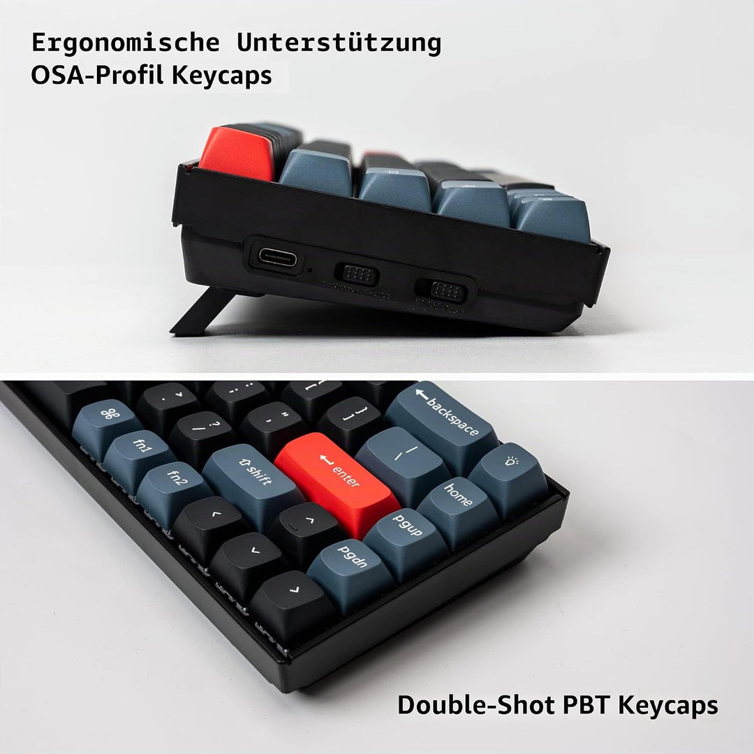Keychron K6 Pro QMK/VIA Kabellose, mechanische Tastatur, US ANSI-Layout Hot-Swap-fähige Keychron K P