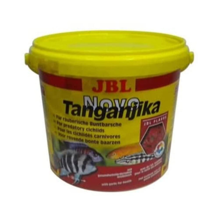 JBL NovoTanganjika 30022 Alleinfutter für räuberische Buntbarsche, Flocken 5,5 l larven 950 g (1er P