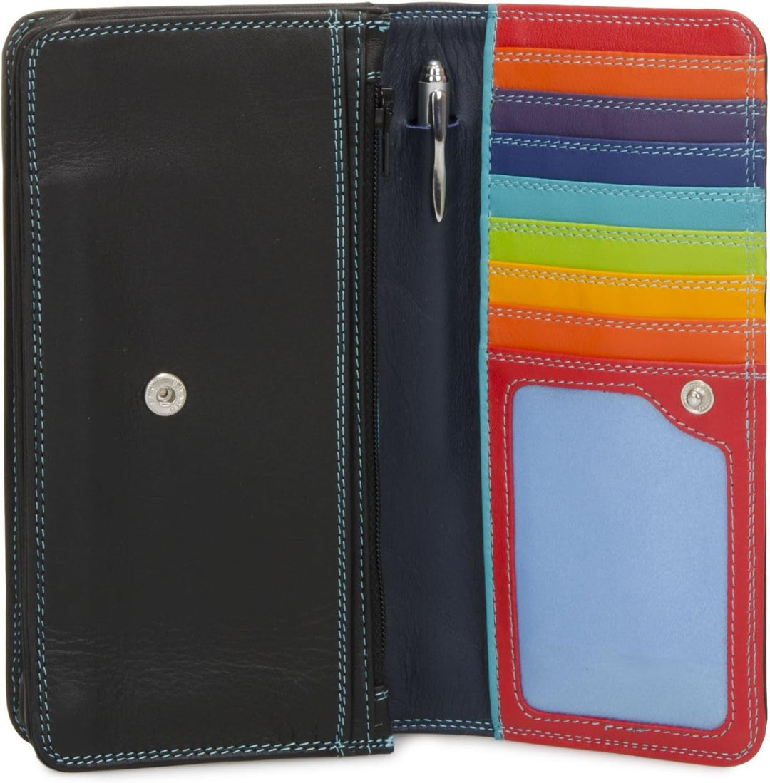 mywalit - Leder Damen Geldbörse - Medium matinee Purse Wallet - 237-4 - Black pace Einheitsgrösse Sc