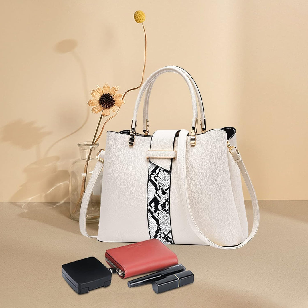 NICOLE & DORIS Frauen Tasche Designer Damen Handtasche Stilvolle Schultertasche Henkeltasche Mittelg
