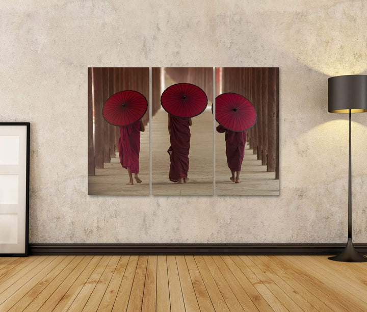 islandburner Bild auf Leinwand Buddhistischer Mönch Asiatisches Leben Burma Bilder Wandbilder Poster
