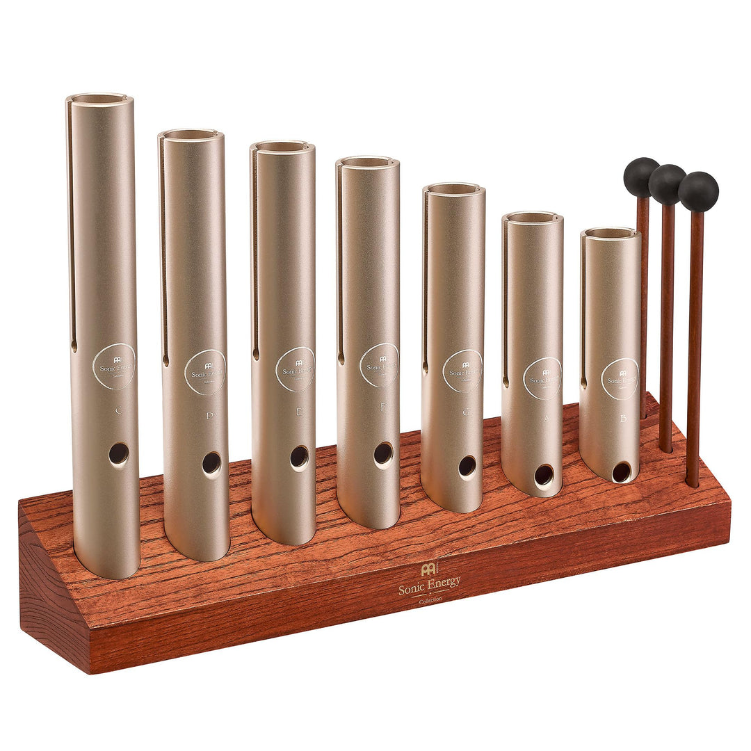 Sonic Energy Wah-Wah Tube Chakra Set – 7-teilig, 432 Hz – Soundeffekt für Musik und Meditation – Ink