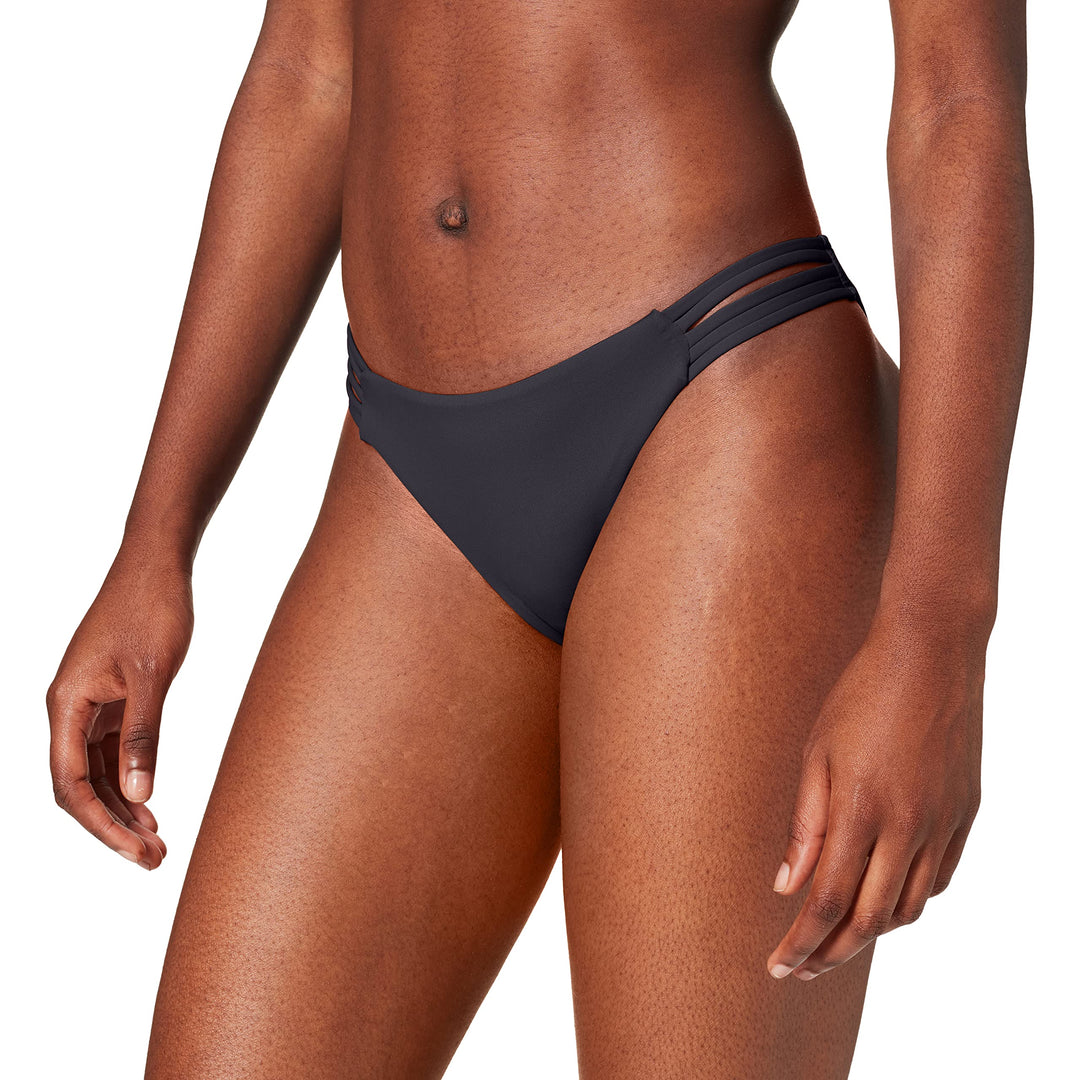 Seafolly Damen Active Multi Rouleau Brazilian Bikinihose 32 Schwarz (Black Black), 32 Schwarz (Black