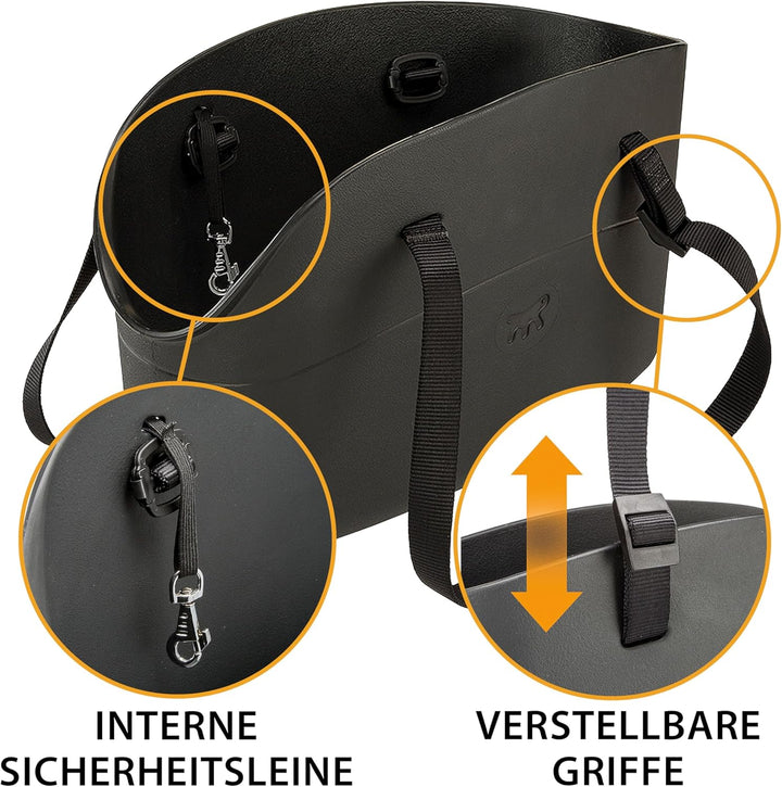 Ferplast Hundetragetasche für kleine Hunde und Katzen WITH-ME, Transporttasche für Haustiere, Hundet