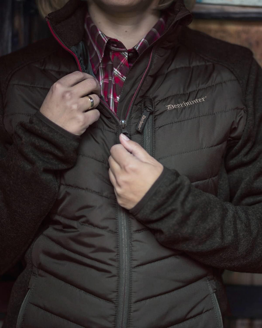 Deerhunter Lady Caroline Padded Jacket - Timber 38, 38