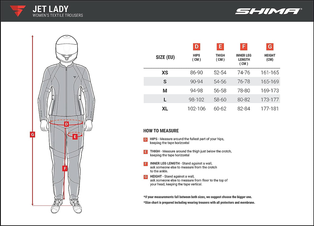 SHIMA JET Motorradkombi Damen - Atmungsaktive Sommer Mesh Motorcycle Stadt Textiljacke Männer mit Wa