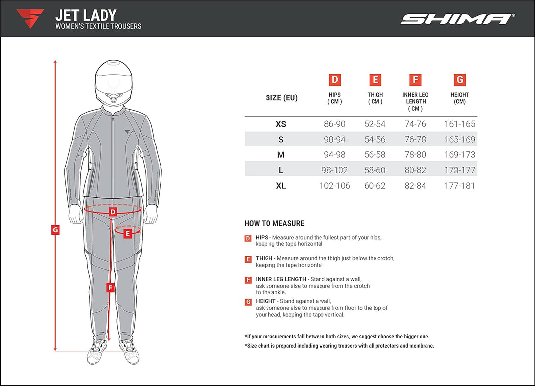 SHIMA JET Motorradkombi Damen - Atmungsaktive Sommer Mesh Motorcycle Stadt Textiljacke Männer mit Wa