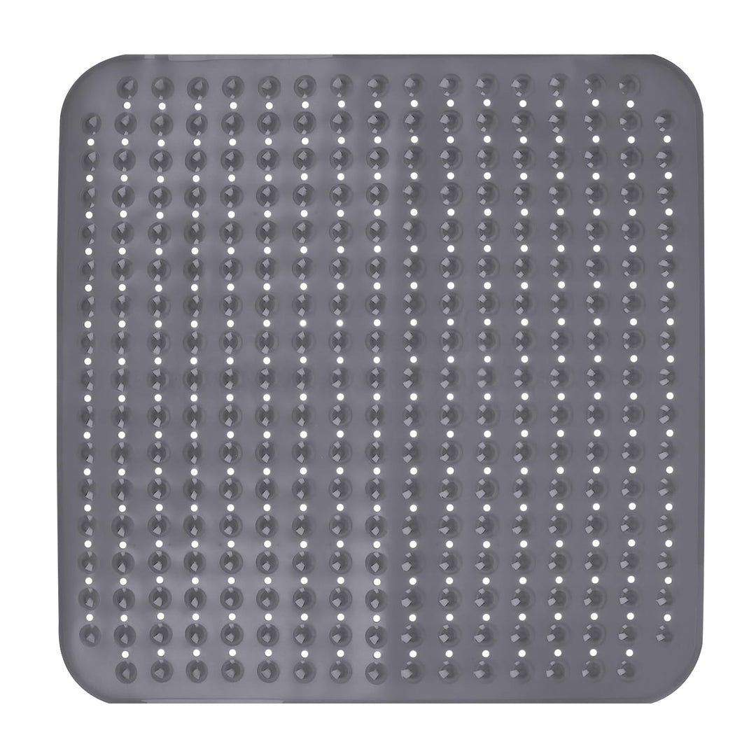 Leeko 80x80cm Duschmatten, rutschfest Badematte mit 285 Saugnäpfen und Abflusslöchern, PVC Material