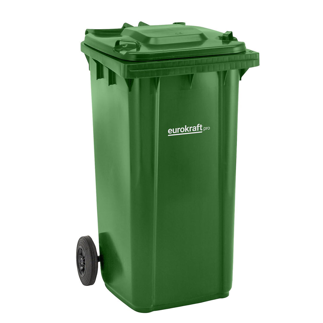 eurokraft | pro | Mülltonne aus Kunststoff DIN EN 840 | Volumen 240 l | BxHxT 580 x 1100 x 740 mm |