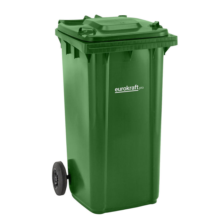eurokraft | pro | Mülltonne aus Kunststoff DIN EN 840 | Volumen 240 l | BxHxT 580 x 1100 x 740 mm |
