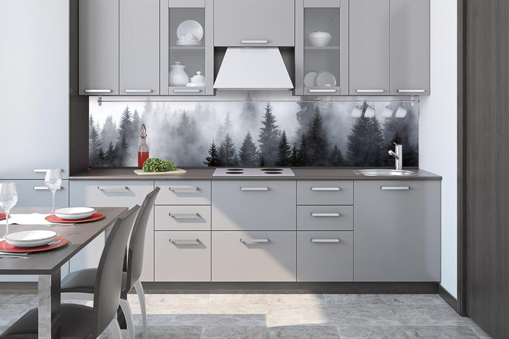 DIMEX Küchenrückwand Folie Selbstklebend NEBLIG 260 x 60 cm | Klebefolie - Dekofolie - Spritzschutz