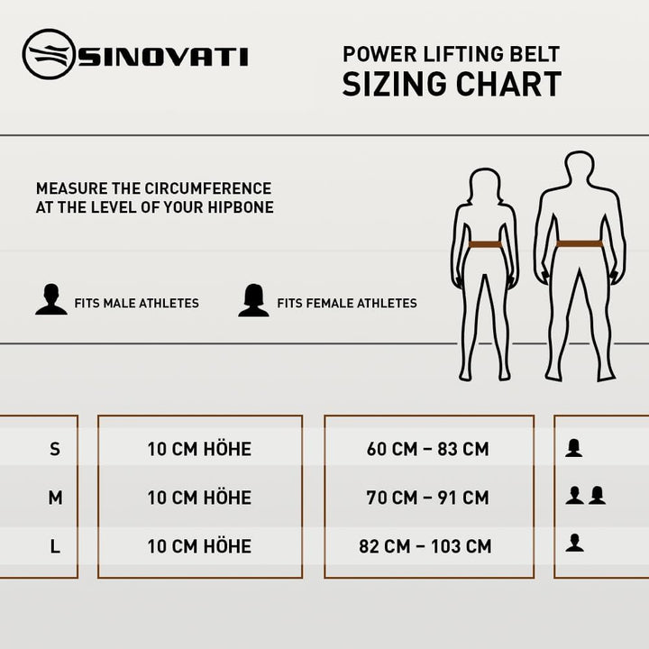 SINOVATI Premium Gewichthebergürtel KDK Gürtel aus Rindsleder mit Schnalle, Weightlifting Lever Belt