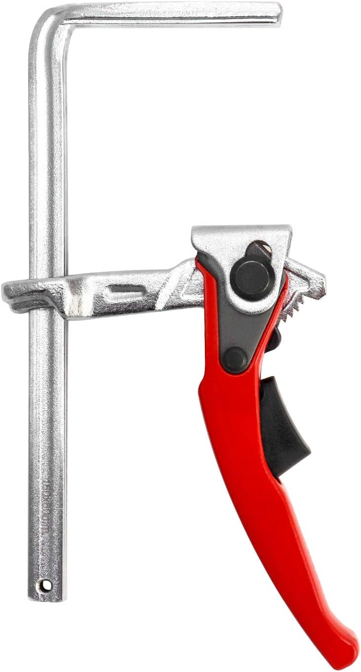 QWORK® Zwinge, Tischzwinge, Hebelzwinge, Schnellspanner mit 160mm Kapazität und 60mm Kehlentiefe zum