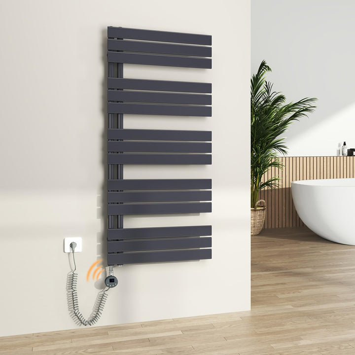 S'AFIELINA Badheizkörper elektrisch mit Thermostat und WiFi, Handtuchheizkörper elektrisch 1320×600