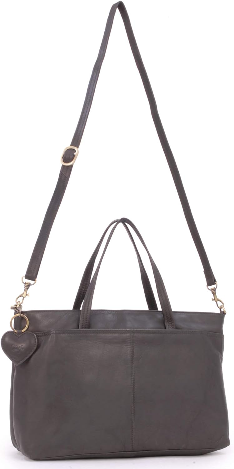 Gigi - Leder - Damenhandtasche/Lederhandtasche/Tote - 6490" Braun, Braun