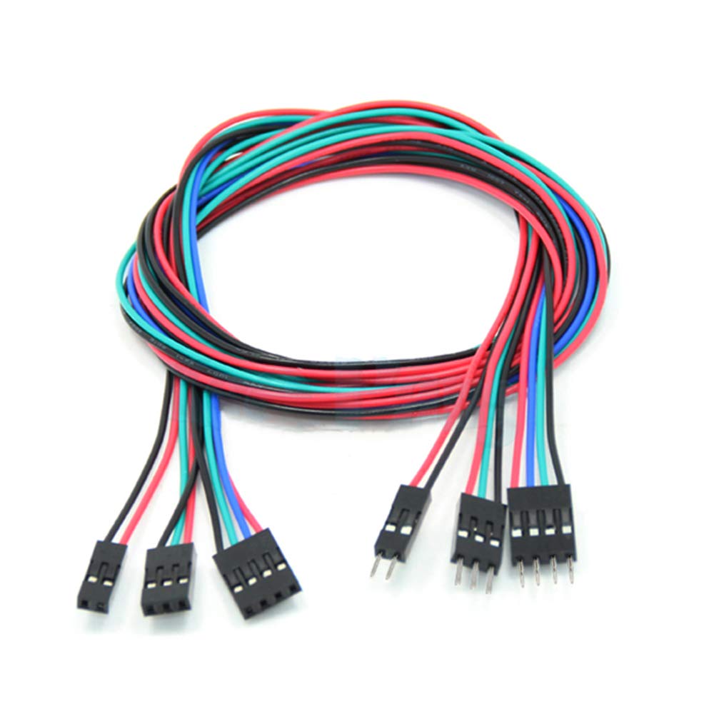 Jumper Wire Männlich-Weiblicher Jumper Wire,10 Stück 70cm 4Pin flexible Jumper-Kabel drähte für 3D-D