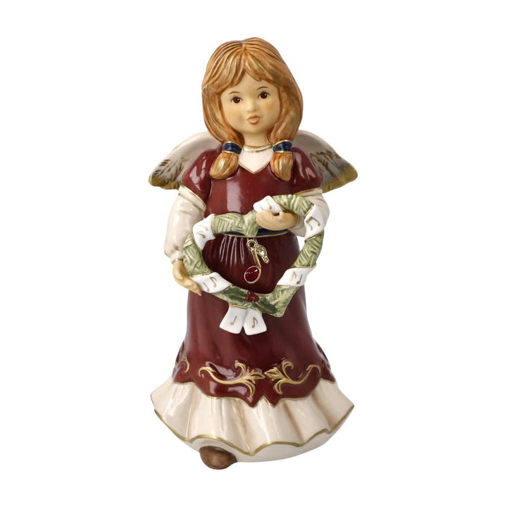 Goebel Figur Jahresengel 2023 Herzliche Weihnachtsmelodie aus Porzellan, Limitierte Edition, Geschen
