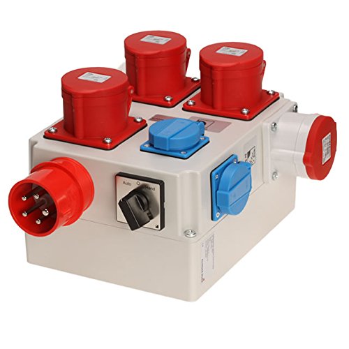 Einschaltautomatik 3Ph mit Wahlschalter Hand-0-Auto für Absaugung, CCST-Platine, Kragenstecker 32 A