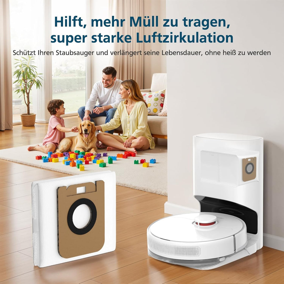 10 Stück Staubbeutel für Dreame D10 Plus / D10s / Z10 Pro / L10 Saugroboter, Ersatzteile für Dreame