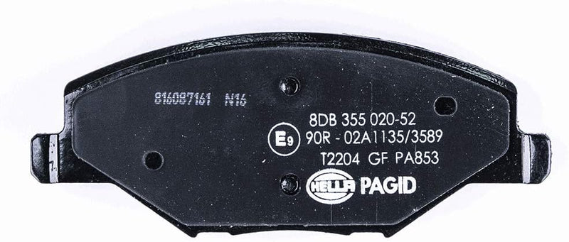 HELLA PAGID 8DB 355 020-521 Bremsbelagsatz - T2204 - Dicke/Stärke: 18mm - Bremssystem: TRW - nicht f