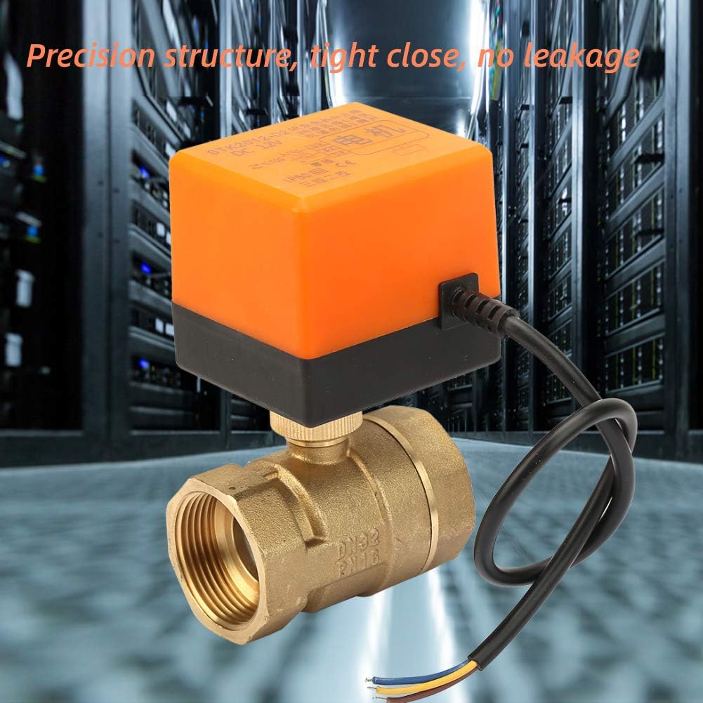 G1-1/4 "Motorisiertes Kugelventil, DN32 DC 12V 2-Wege 3-Draht Messing Motorisiertes Kugelventil Elek