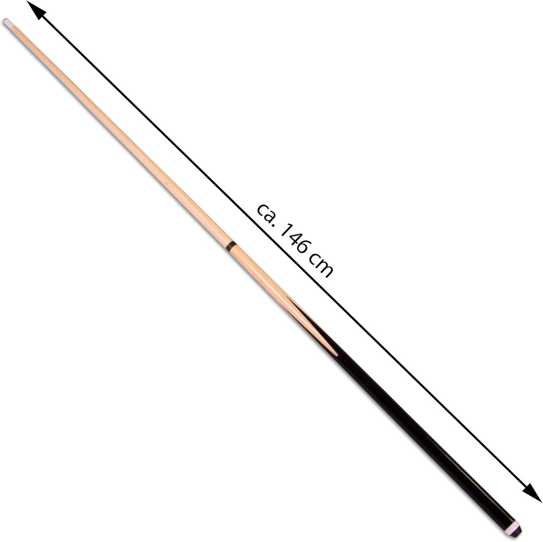 Nexos Trading Queue für Billard Snooker Pool aus Holz 2 teilig ca. 146 cm (57 Zoll) mit Gummipuffer