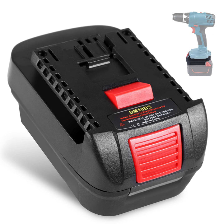 2-in-1 Akku Adapter für Dewalt 20V &amp; für Milwaukee M18 18V Li-Ion Batterien zu für Bosch GBA 18V Sys