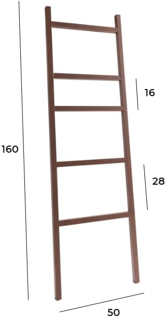 ARHome Dekorative Leiter Urban, 160 x 50 cm, Corten, Handtuchhalter, Made in Italy, Corten