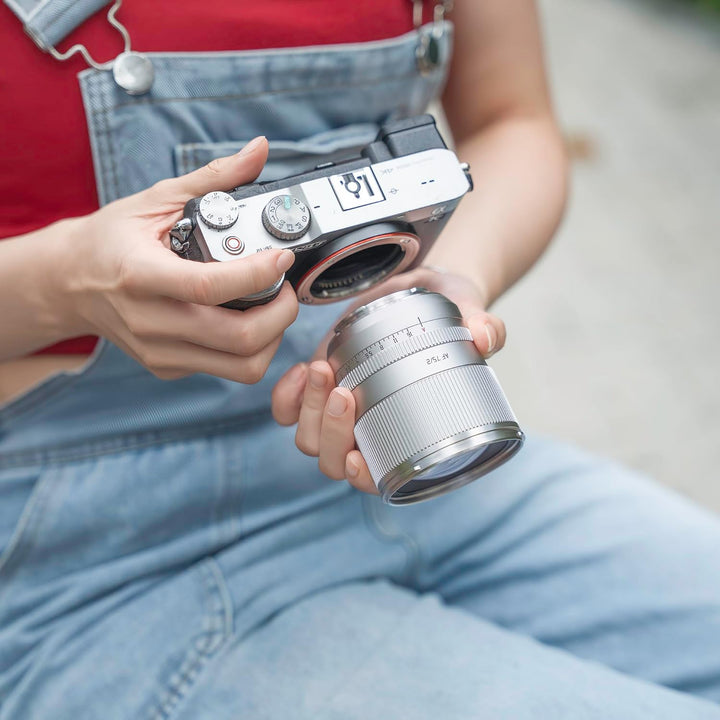 TTARTISAN AF 75 mm F2 Silbernes Kameraobjektiv Autofokus Vollformat-Porträt-Objektiv (für Nikon Z),
