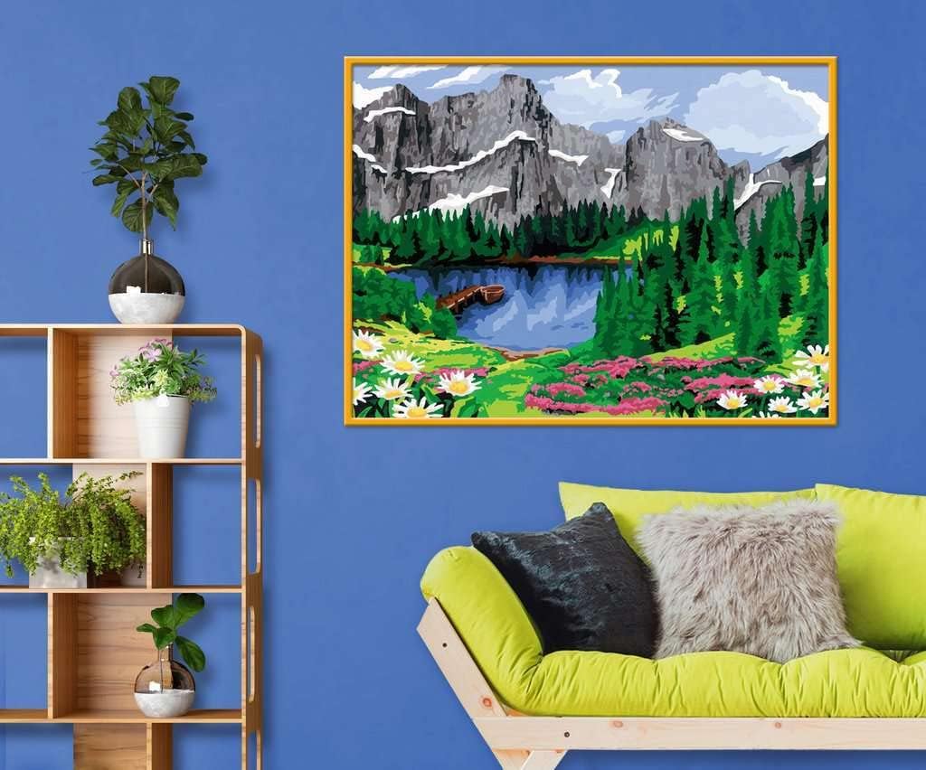 Ravensburger Malen nach Zahlen 28898 - Sommerliche Bergidylle - Für Erwachsene und Kinder ab 14 Jahr