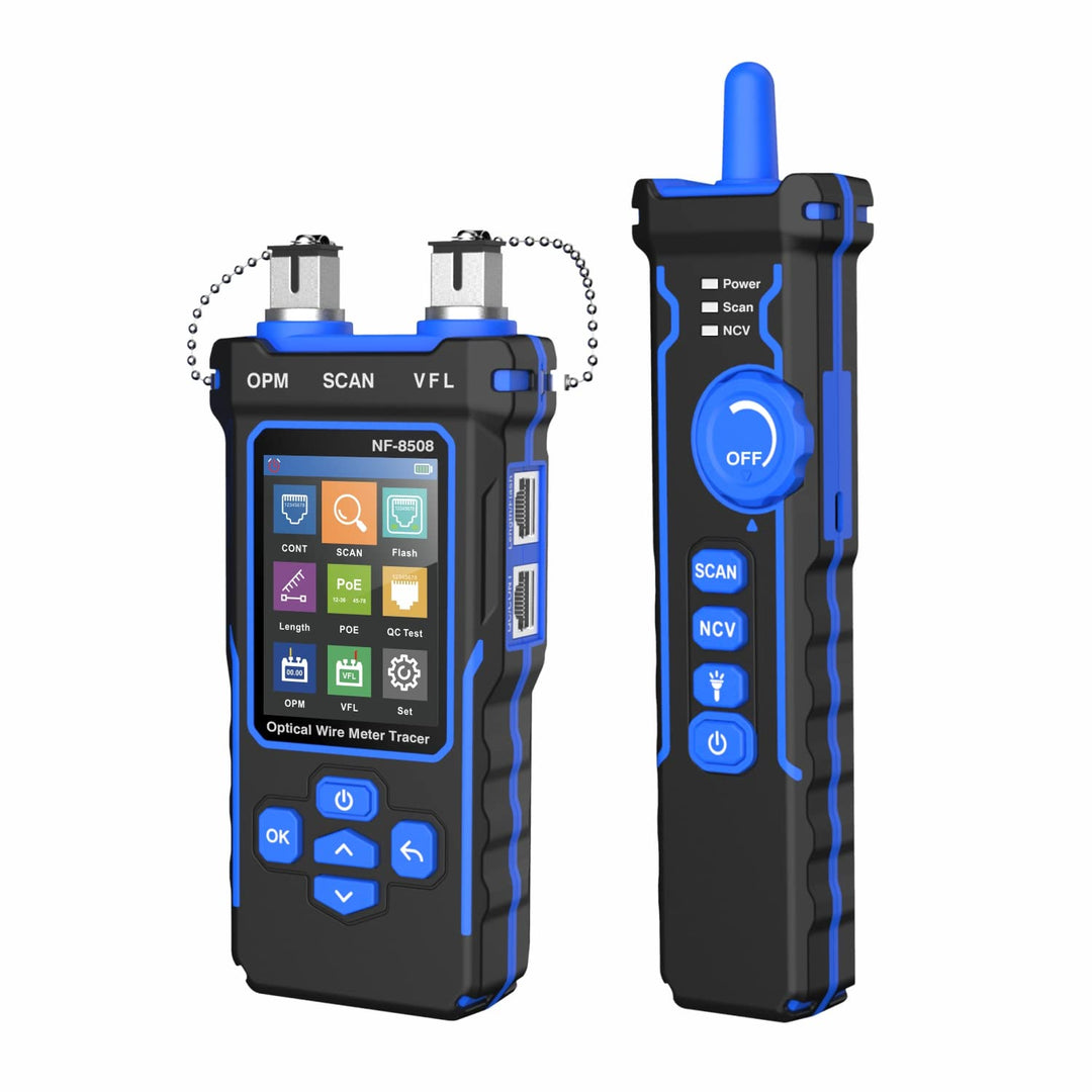 NF-8508 9 in 1 Multifunctional Network Cable Tester Optical Wire Tracer Optical Fiber Power Meter NC
