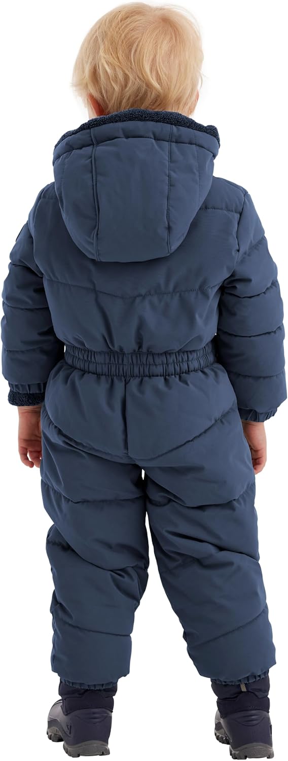first instinct by killtec FIOW 32 MNS ONPC Overall/Schneeanzug in Daunenoptik mit Kapuze, dunkelblau