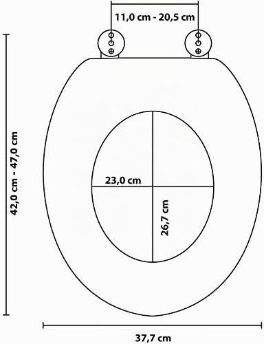 Sanilo WC Sitz ohne Absenkautomatik, viele schöne Toilettendeckel zur Auswahl, hochwertige und stabi