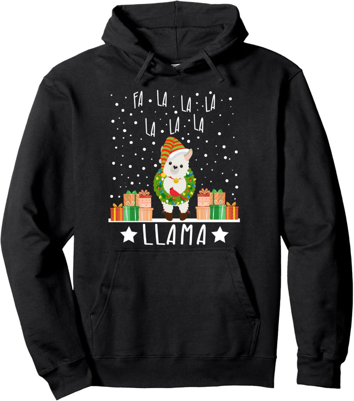 Alpaka Weihnachts-Pyjama Geschenk Pyjamas Xmas Fa Lama Pullover Hoodie