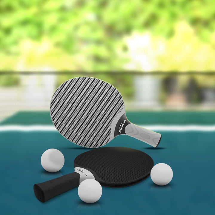 Senston Tischtennisschläger Set, professionelle Tischtennisschläger mit 3 Bällen, Ping Pong Paddel S