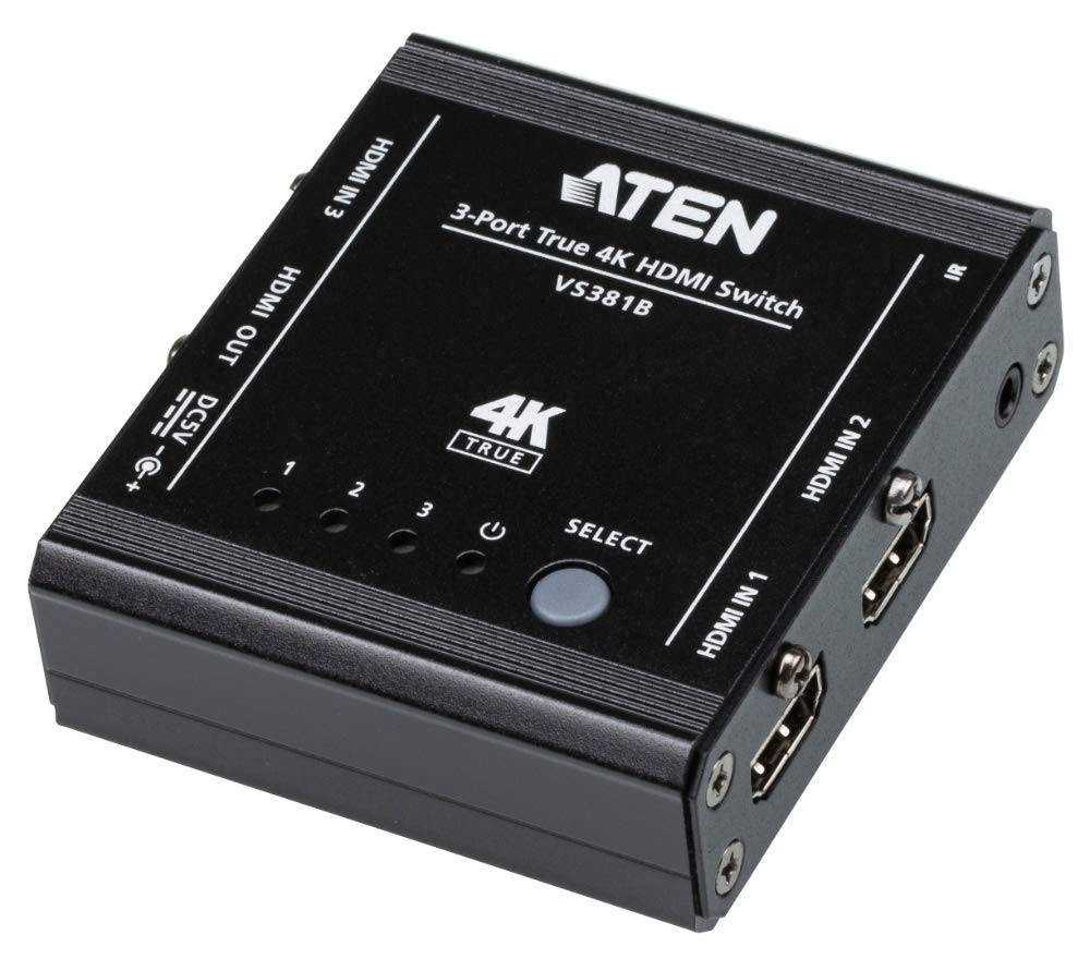 ATEN VS381B HDMI Switch mit 3 Ports True 4K