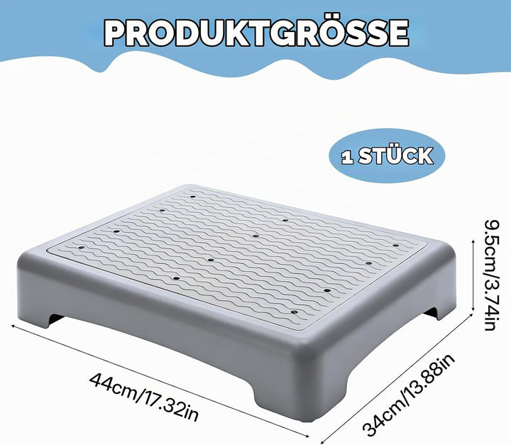 Trittstufe Indoor &amp; Outdoor, 44 x 34 x 9.5 cm Tragbare One Step Hocker Bis 200 Kg Einstiegshilfe Dus