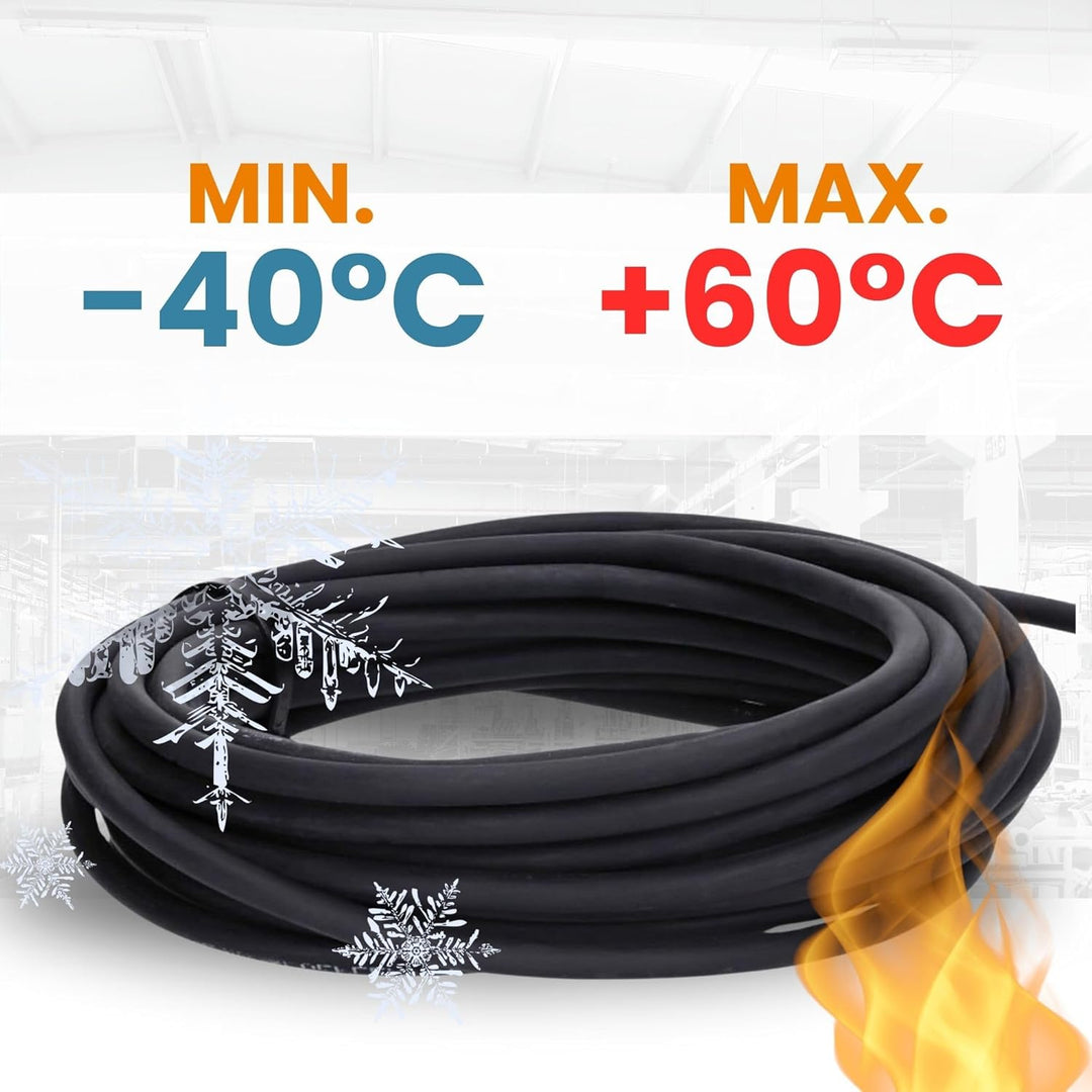 10 Meter Lapp 16001293 H07RN-F 5x2,5 mm² Gummileitung flexibel mit Schutzleiter I UV-resistentes Kab